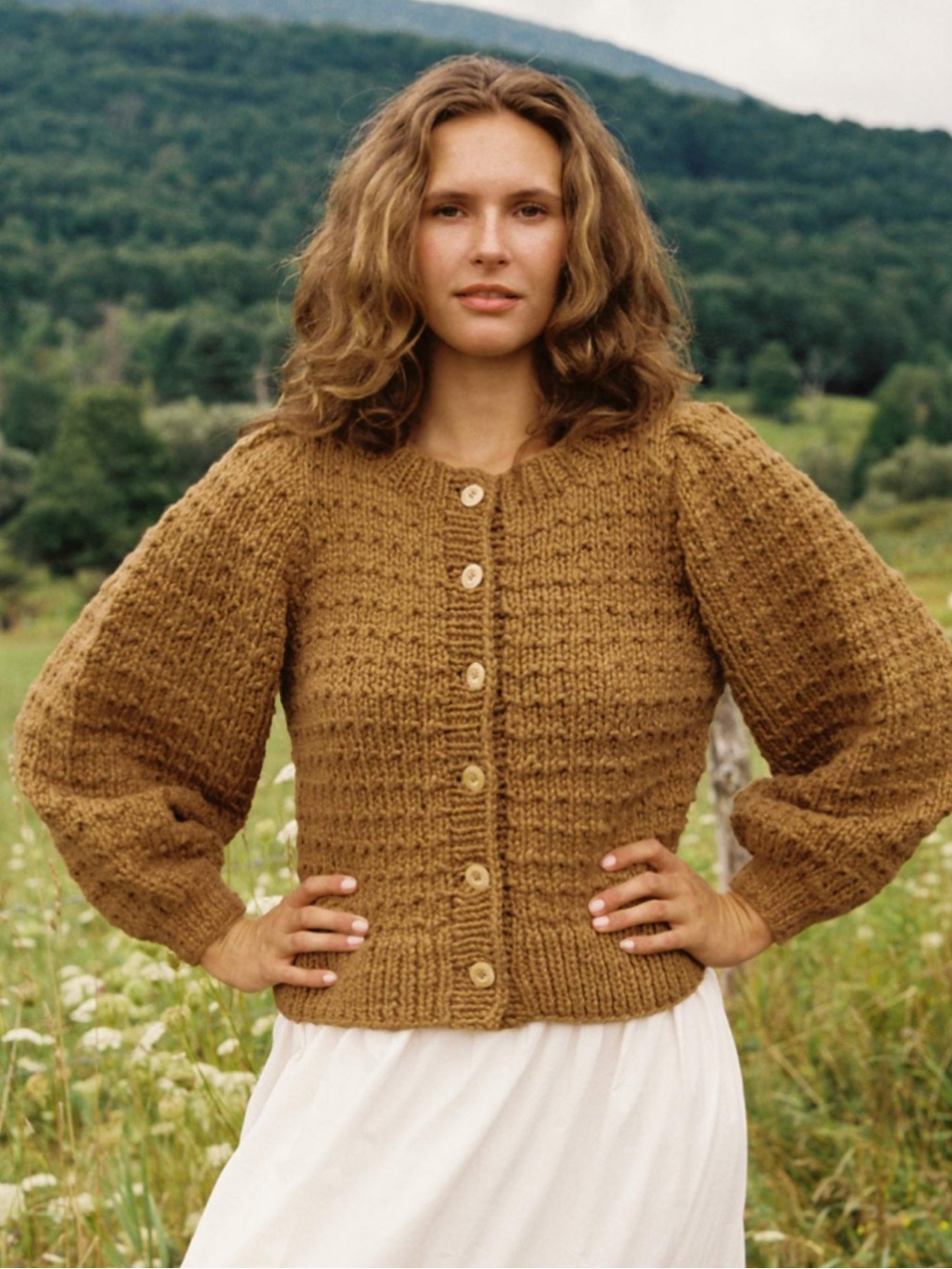 Nola Cardigan in Toast